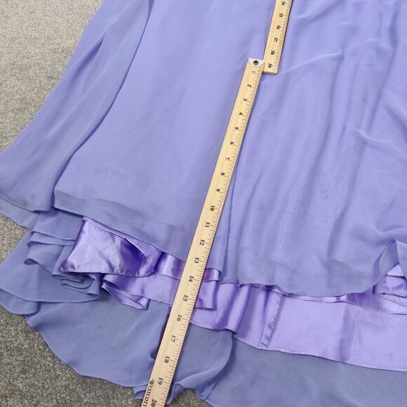 Coya Collection Women's Dress Size 8/10 Purple Handbeaded Ruched Prom Bridesmaid - Picture 9 of 9